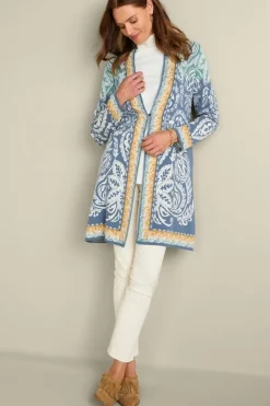 Soft Surroundings Ezer Jacquard Duster| Tops|Sweaters & Cardigans