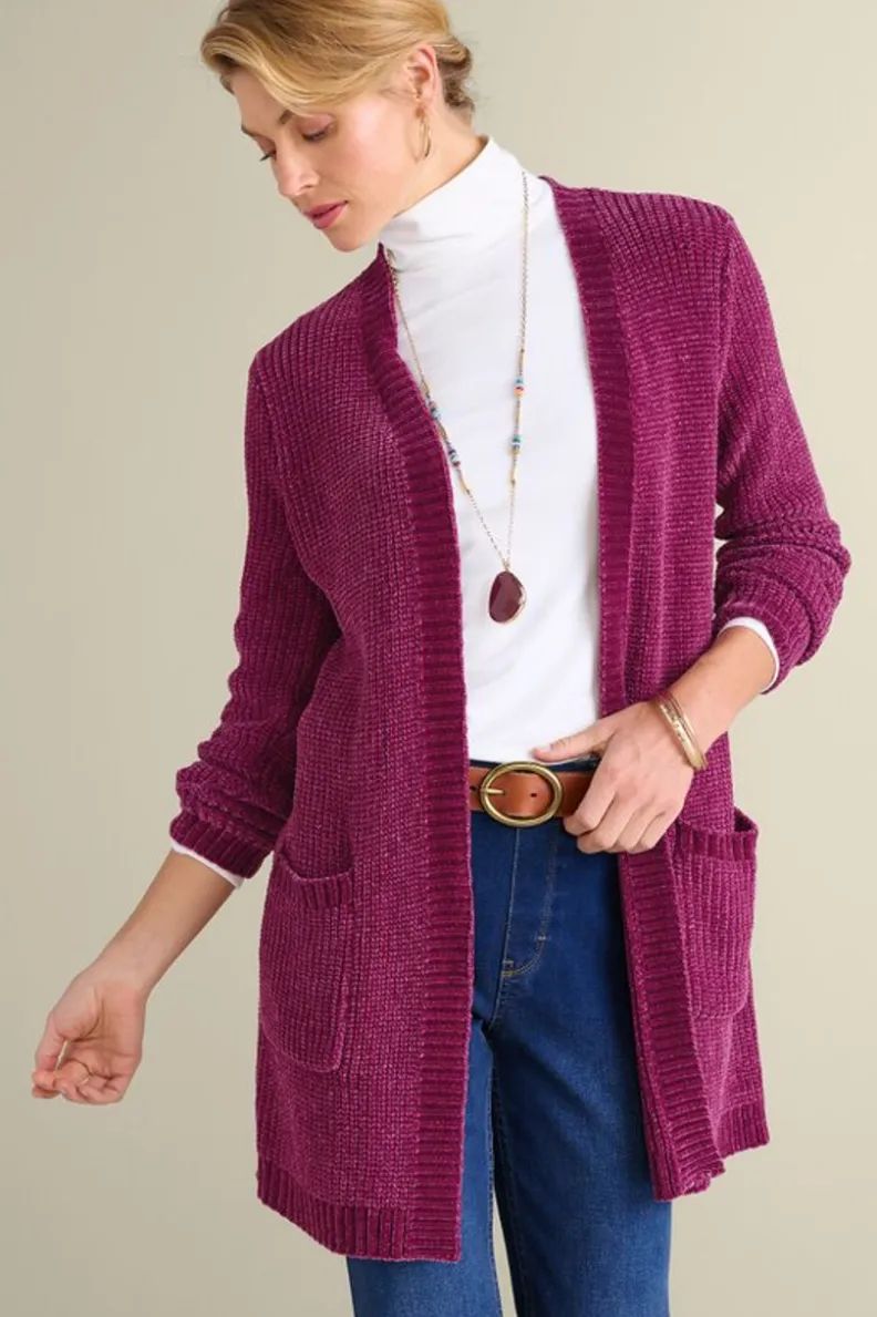 Soft Surroundings Faith Chenille Cardigan| Sweaters & Cardigans