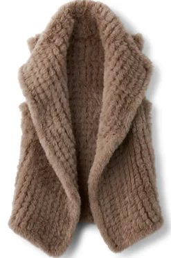 Soft Surroundings Faux Fur Draped Vest| Jackets & Coats
