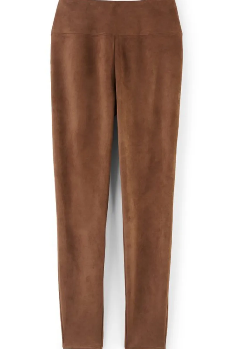 Soft Surroundings Faux Suede Pull-On Leggings| Pants|Leggings
