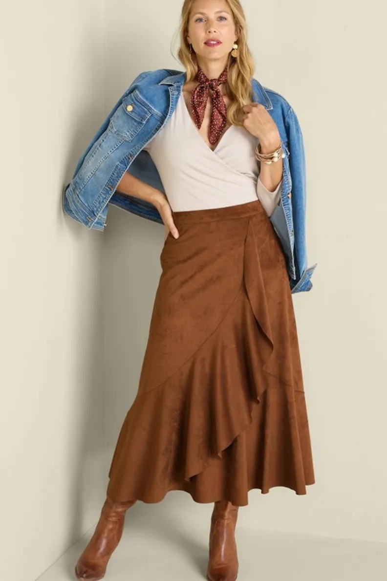 Soft Surroundings Faux Suede Skirt| Skirts