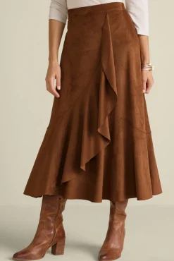 Soft Surroundings Faux Suede Skirt| Skirts