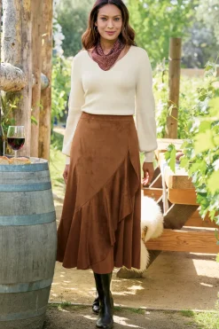 Soft Surroundings Faux Suede Skirt| Skirts