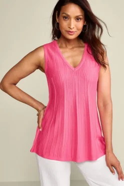 Soft Surroundings Felicity Peplum Sweater Tank| Tops|Sweaters & Cardigans