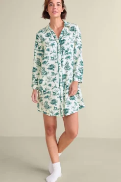 Soft Surroundings Festive Finley Sleep Shirt| Sleepwear & Lounge