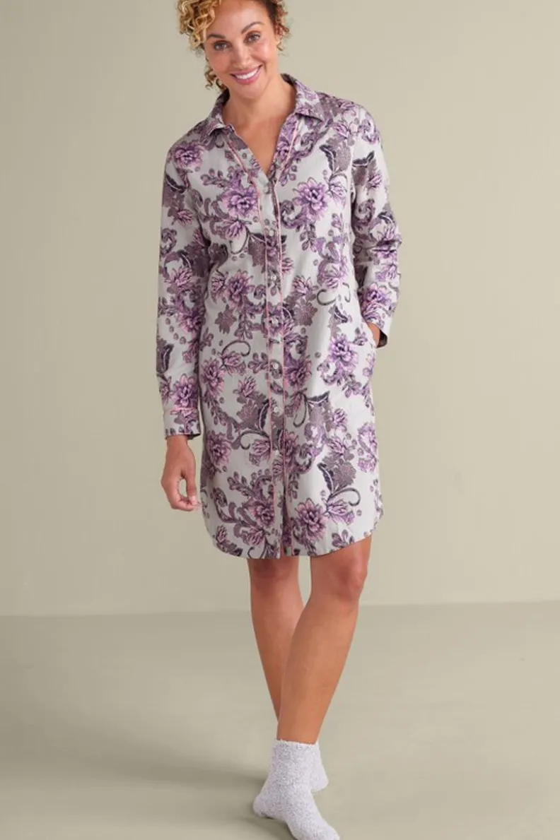 Soft Surroundings Festive Finley Sleep Shirt| Sleepwear & Lounge