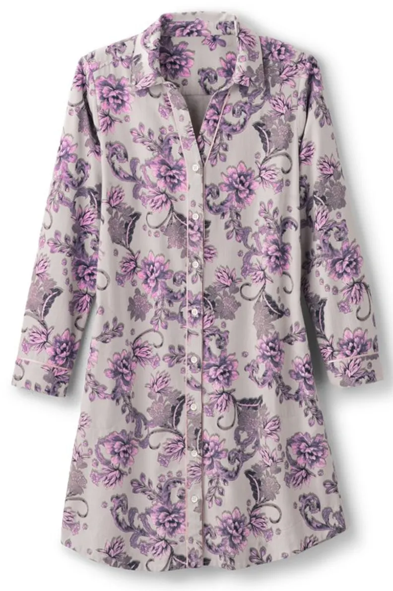 Soft Surroundings Festive Finley Sleep Shirt| Sleepwear & Lounge