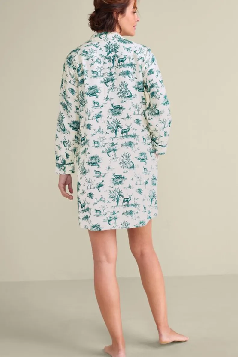 Soft Surroundings Festive Finley Sleep Shirt| Sleepwear & Lounge