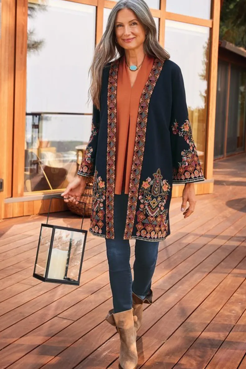 Soft Surroundings Fiberworks Kimono| Toppers|Jackets & Coats