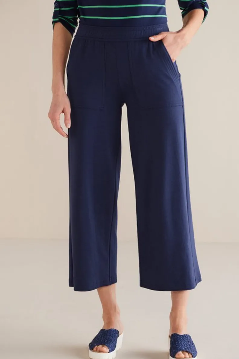 Soft Surroundings Fina French Terry Crop Pants| Pants