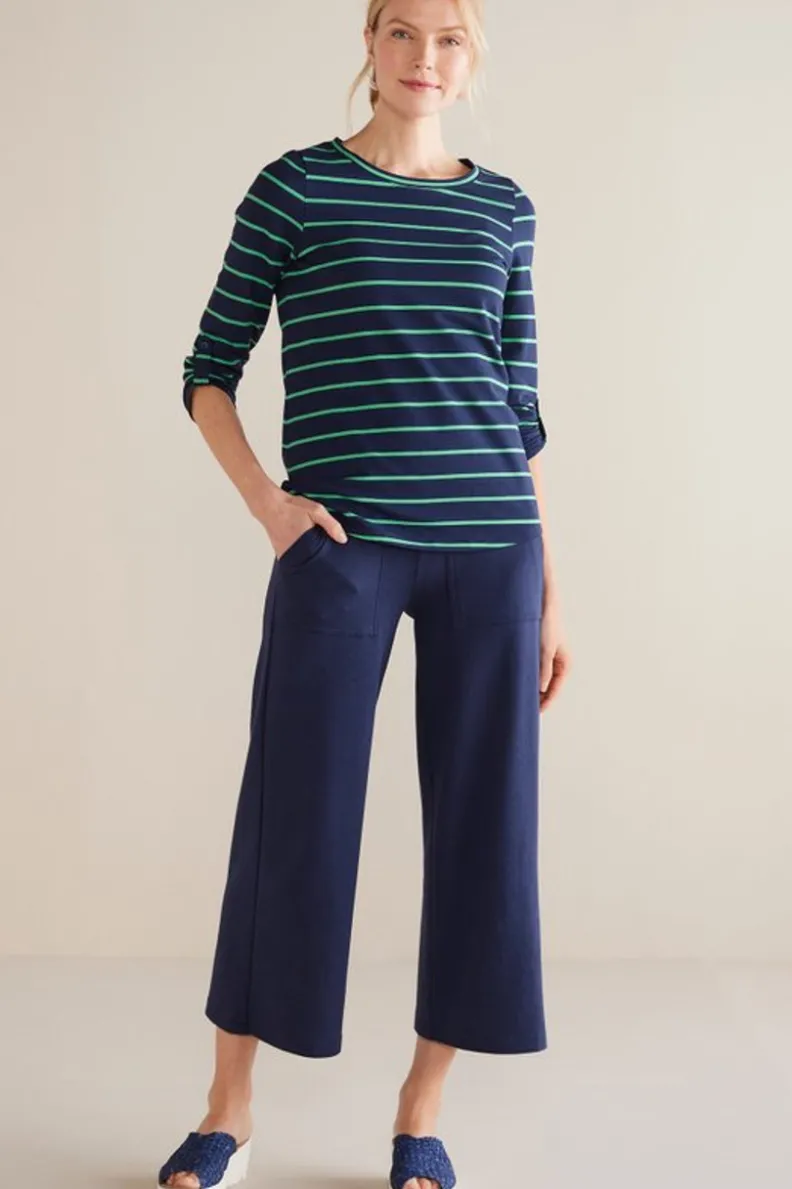 Soft Surroundings Fina French Terry Crop Pants| Pants