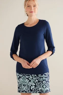 Soft Surroundings Fina French Terry Tee| Tops