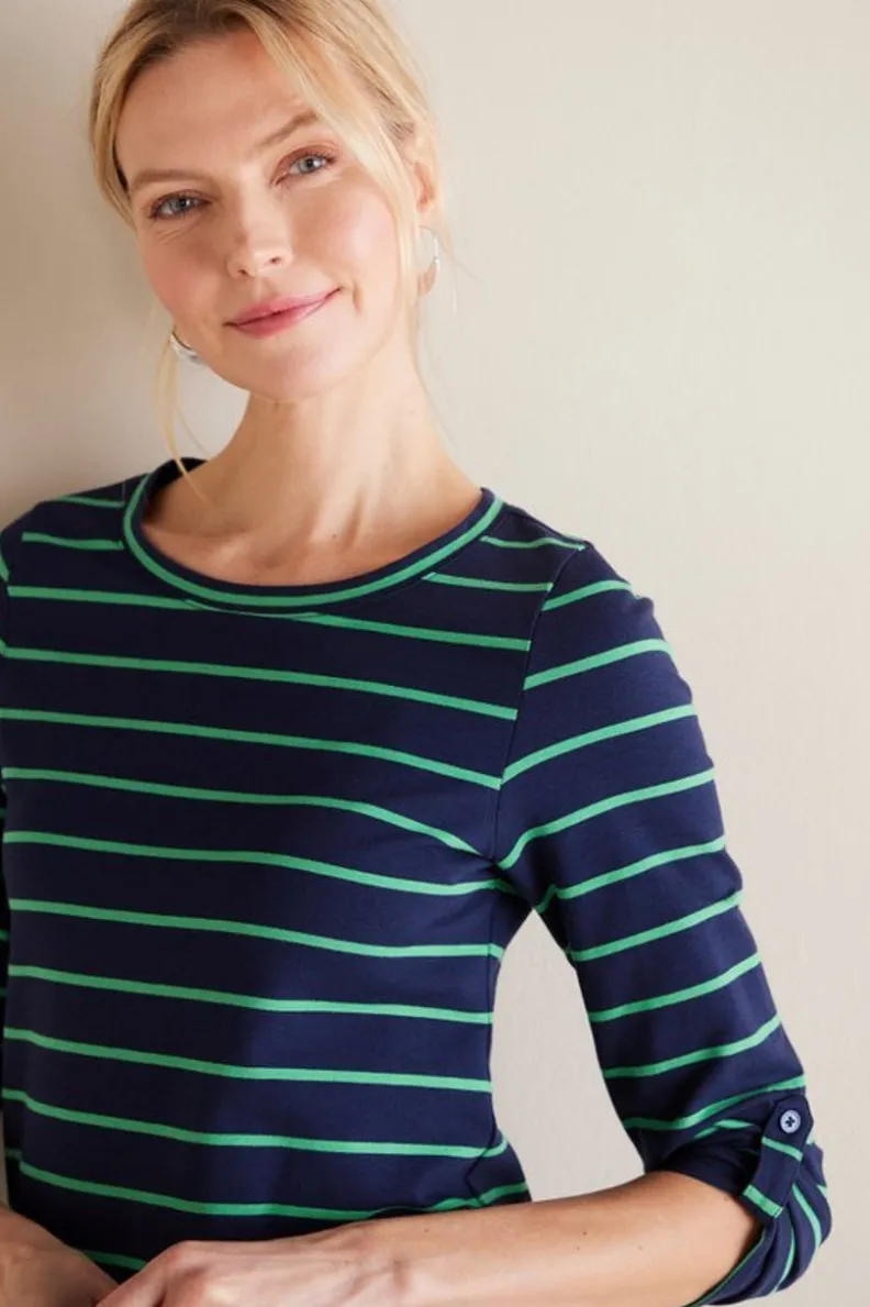 Soft Surroundings Fina French Terry Tee| Tops