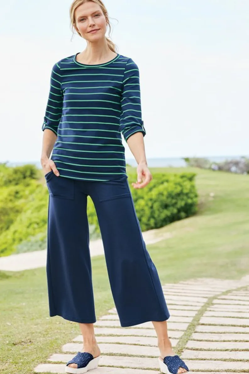 Soft Surroundings Fina French Terry Tee| Tops