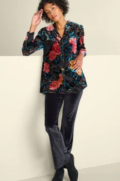 Soft Surroundings Gianna Velvet Bootcut Pants| Pants