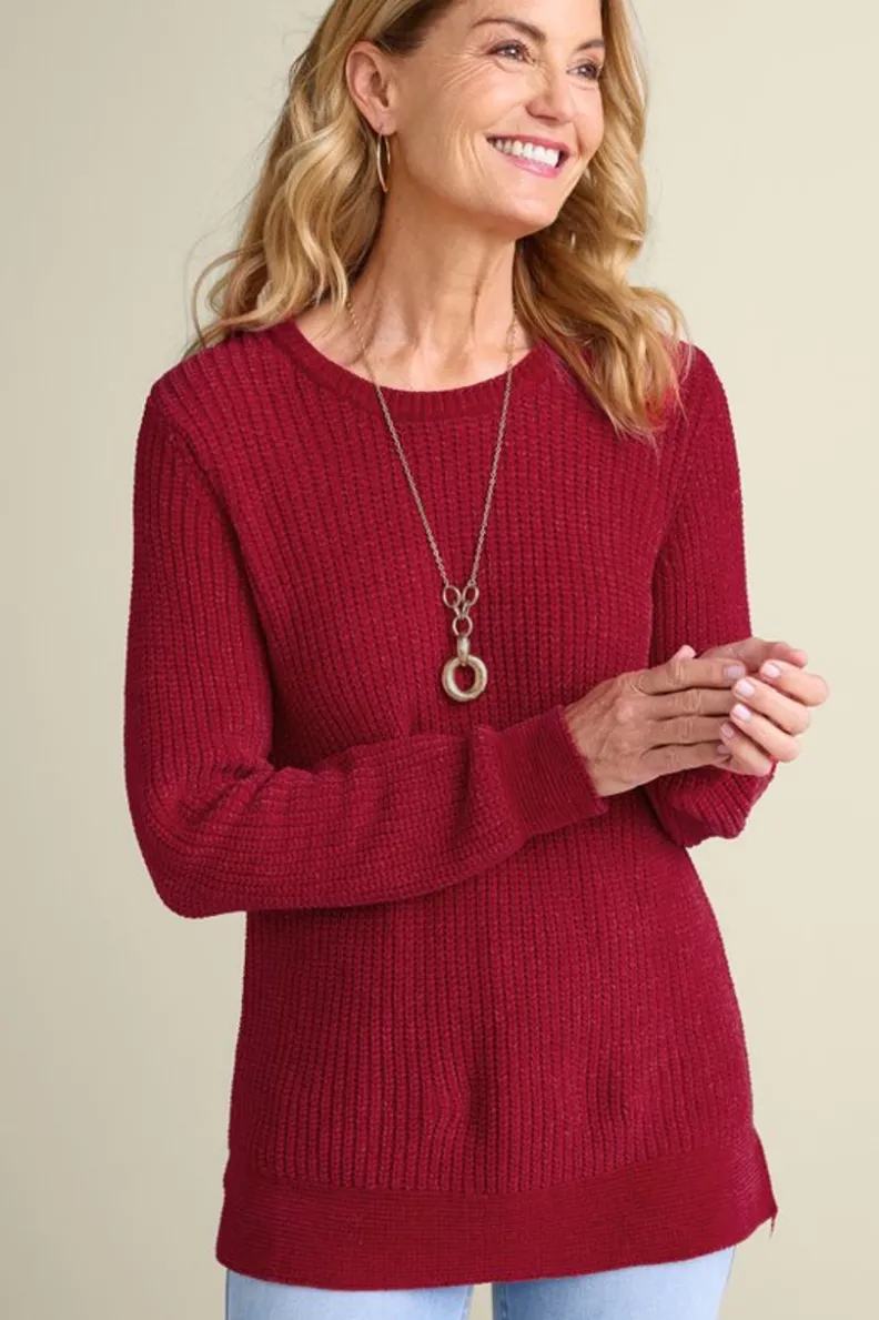 Soft Surroundings Gwendolyn Chenille Sweater| Tops|Sweaters & Cardigans