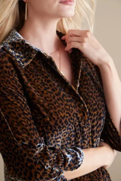 Soft Surroundings Icon Silk Velvet Poets Tunic Shirt| Tops