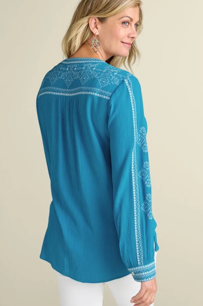 Soft Surroundings Imane Gauze Tunic| Tops|Tunics & Leggings