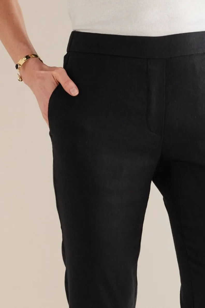 Soft Surroundings Isla Stretch Linen Slim Leg Pants| Pants
