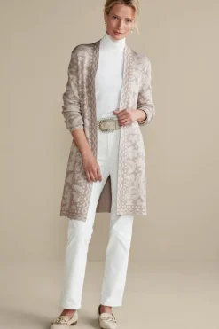 Soft Surroundings Ivy Shimmer Long Cardigan| Tops|Sweaters & Cardigans