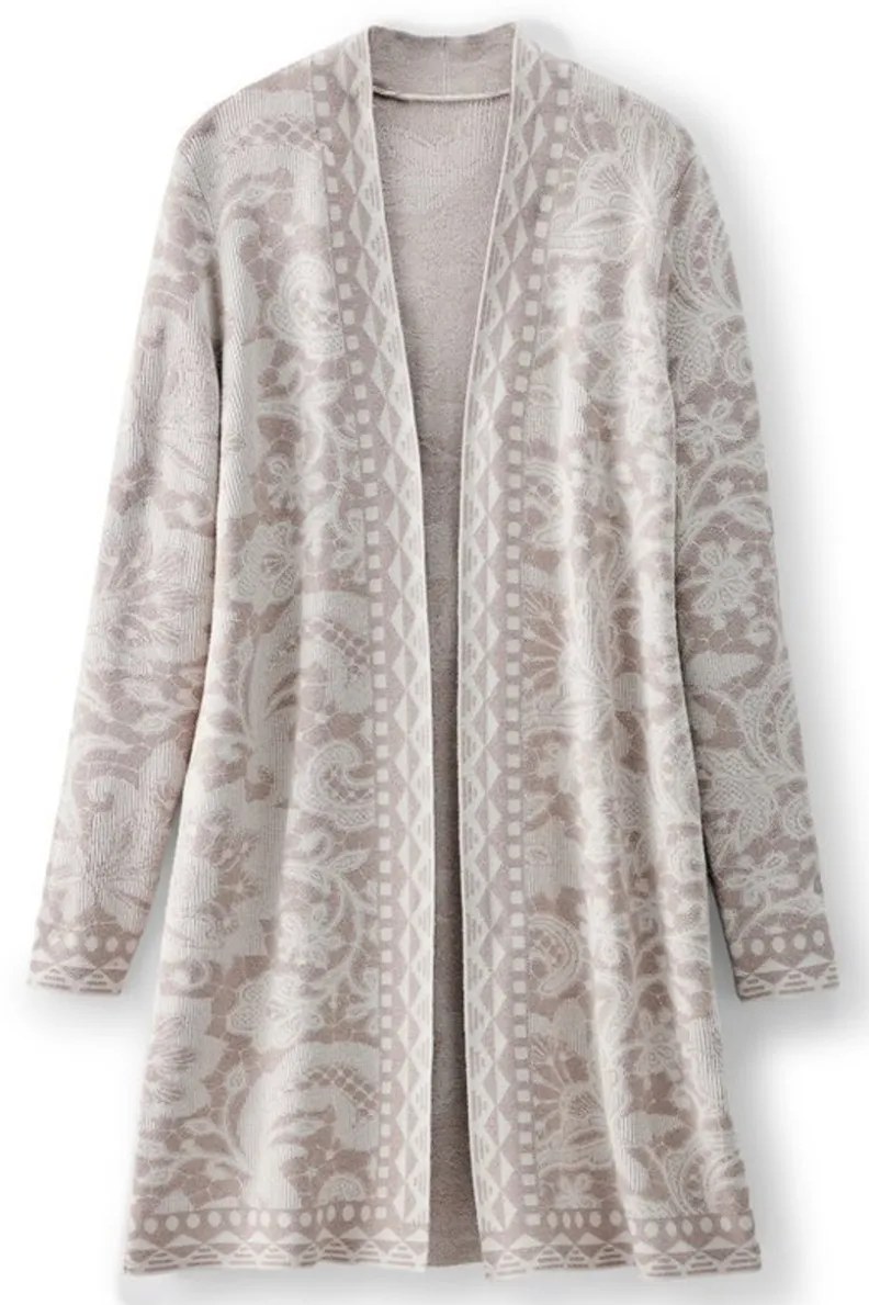 Soft Surroundings Ivy Shimmer Long Cardigan| Tops|Sweaters & Cardigans