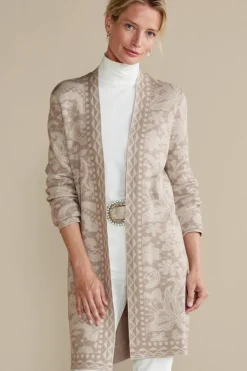 Soft Surroundings Ivy Shimmer Long Cardigan| Tops|Sweaters & Cardigans