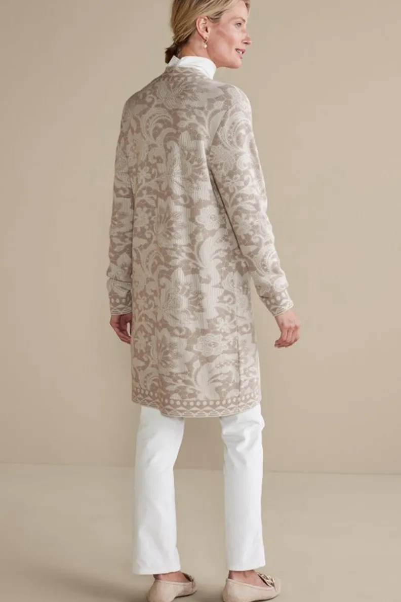 Soft Surroundings Ivy Shimmer Long Cardigan| Tops|Sweaters & Cardigans