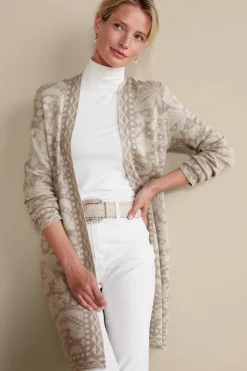 Soft Surroundings Ivy Shimmer Long Cardigan| Tops|Sweaters & Cardigans
