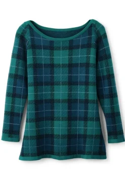 Soft Surroundings Janece Plaid Sweater Tunic| Tops|Sweaters & Cardigans