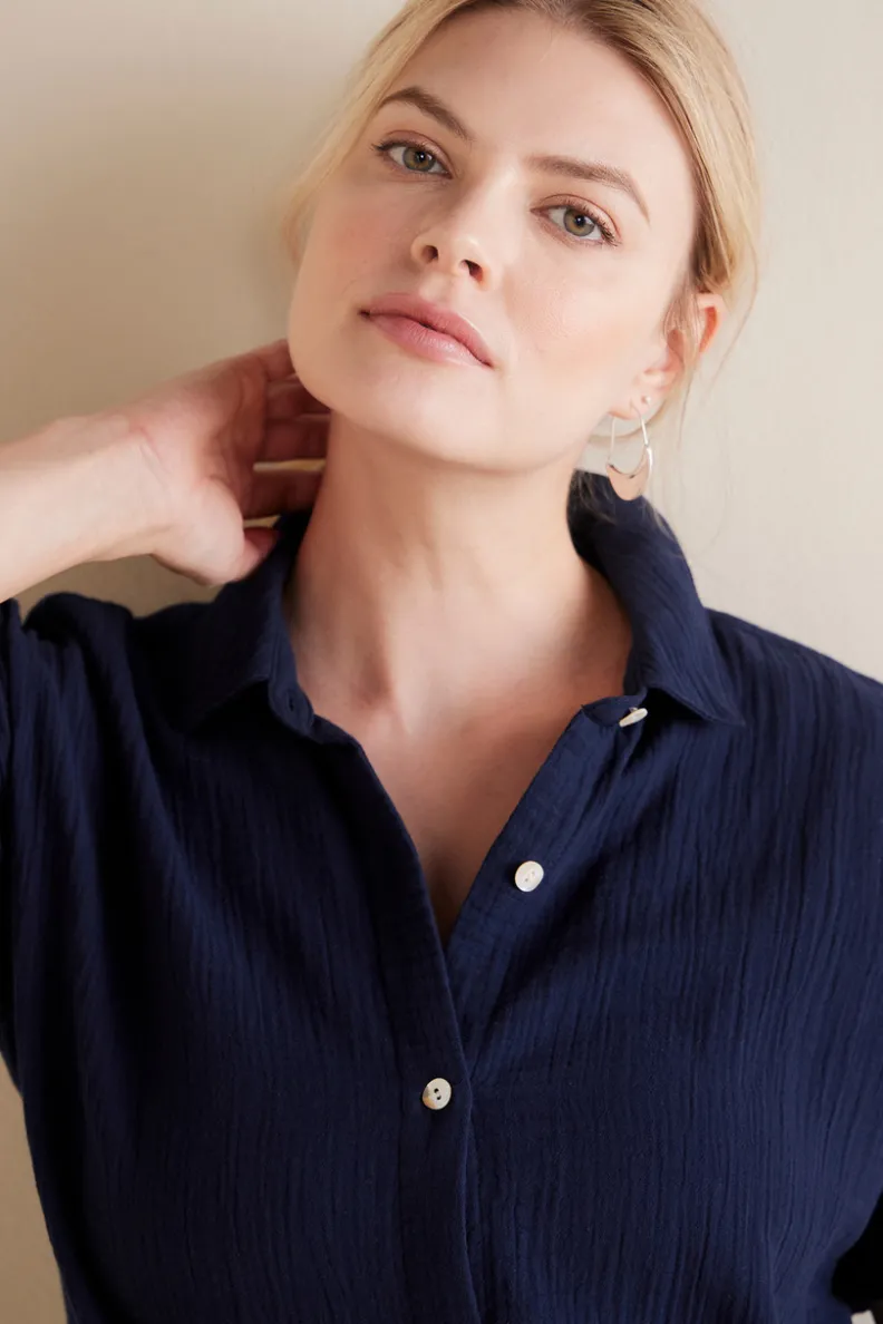 Soft Surroundings Je Veux Gauze Top| Tops