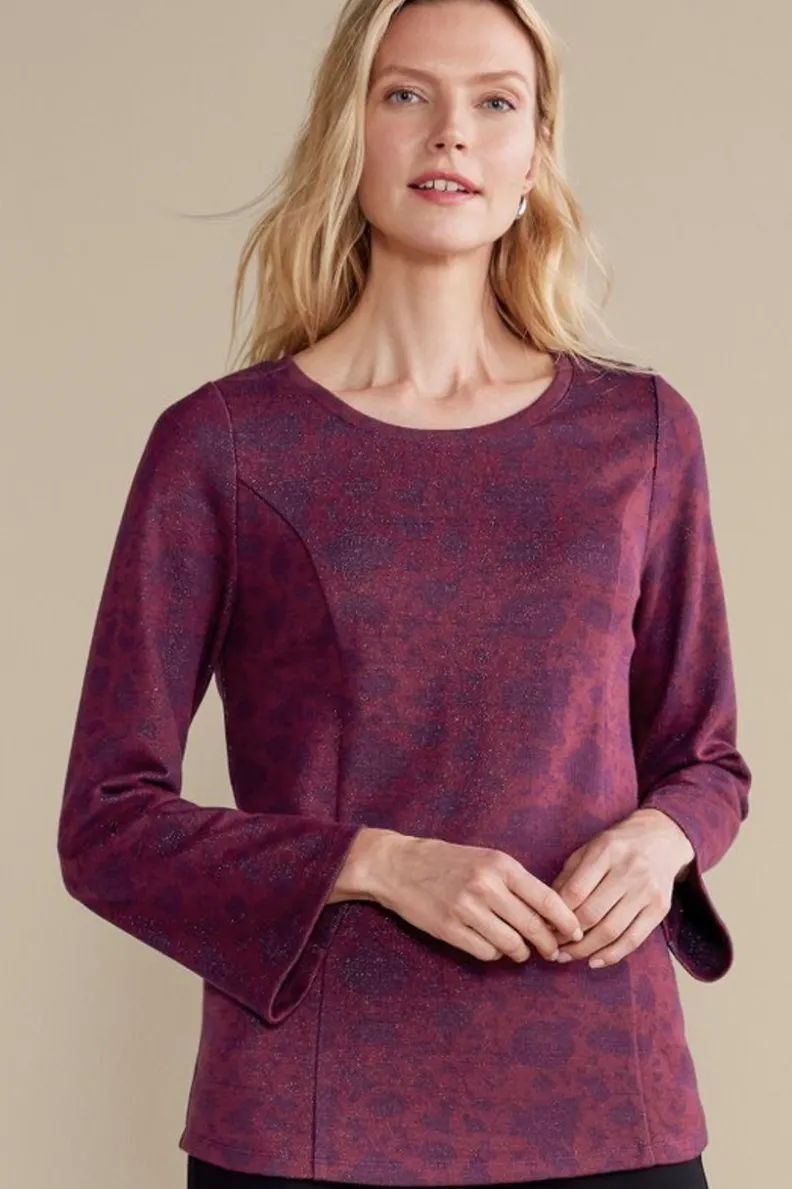 Soft Surroundings Jeri Jacquard Top| Tops
