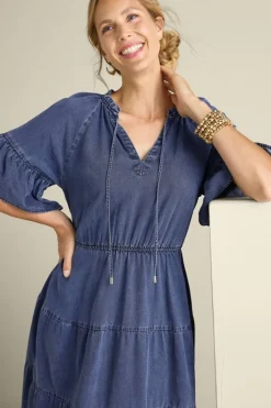 Soft Surroundings Jessanne Tencel™ Midi Dress| Dresses