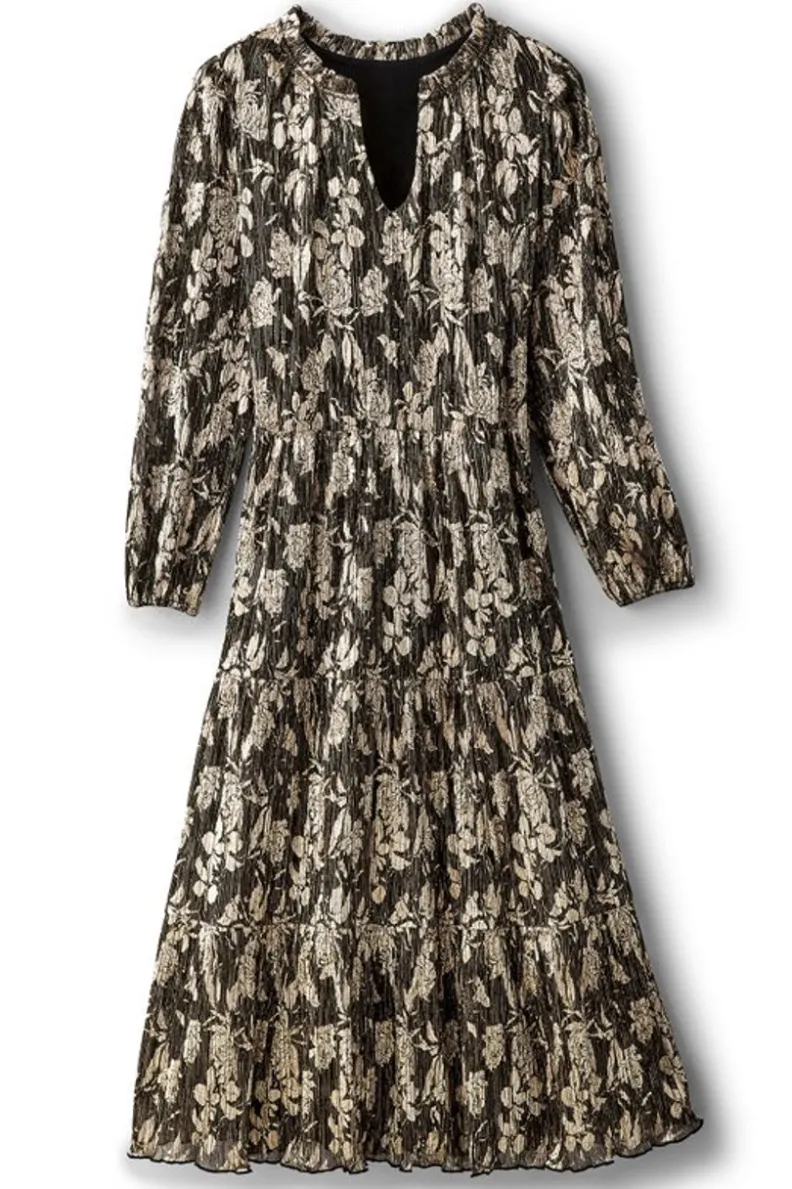 Soft Surroundings Jobelle Shimmer Midi Dress| Dresses