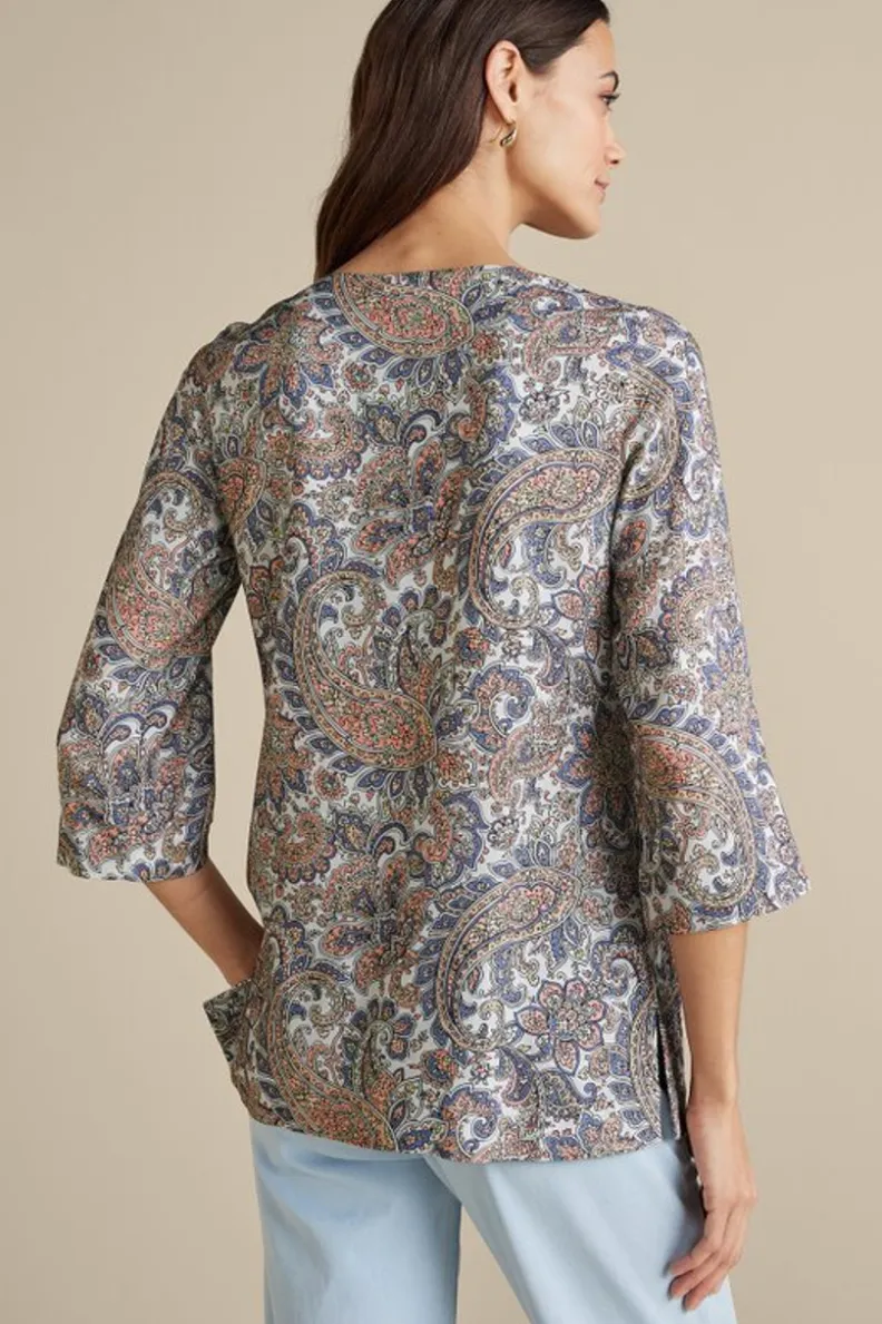 Soft Surroundings Kaimana Embellished Tunic| Tops|Tunics & Leggings