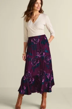 Soft Surroundings Kara Velvet Skirt| Skirts