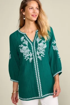 Soft Surroundings Katie Gauze Tunic| Tops|Tunics & Leggings