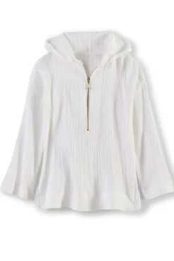 Soft Surroundings Kemia Gauze Hoodie| Tops