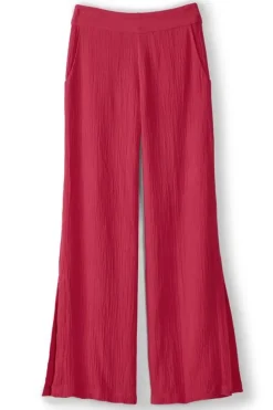 Soft Surroundings Khulani Wide Leg Gauze Pants| Pants