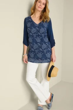 Soft Surroundings Kimbra Embroidered Tunic| Tops|Tunics & Leggings