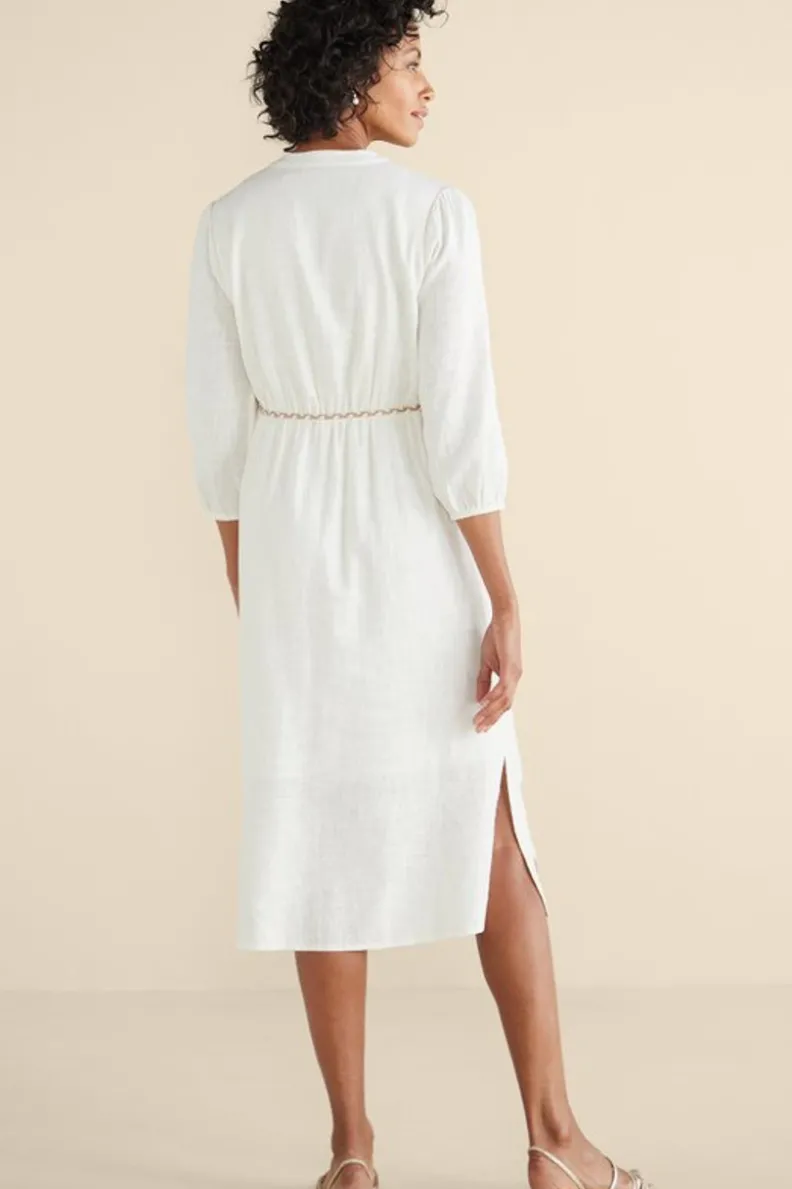 Soft Surroundings Kimora Embroidered Midi Dress| Dresses