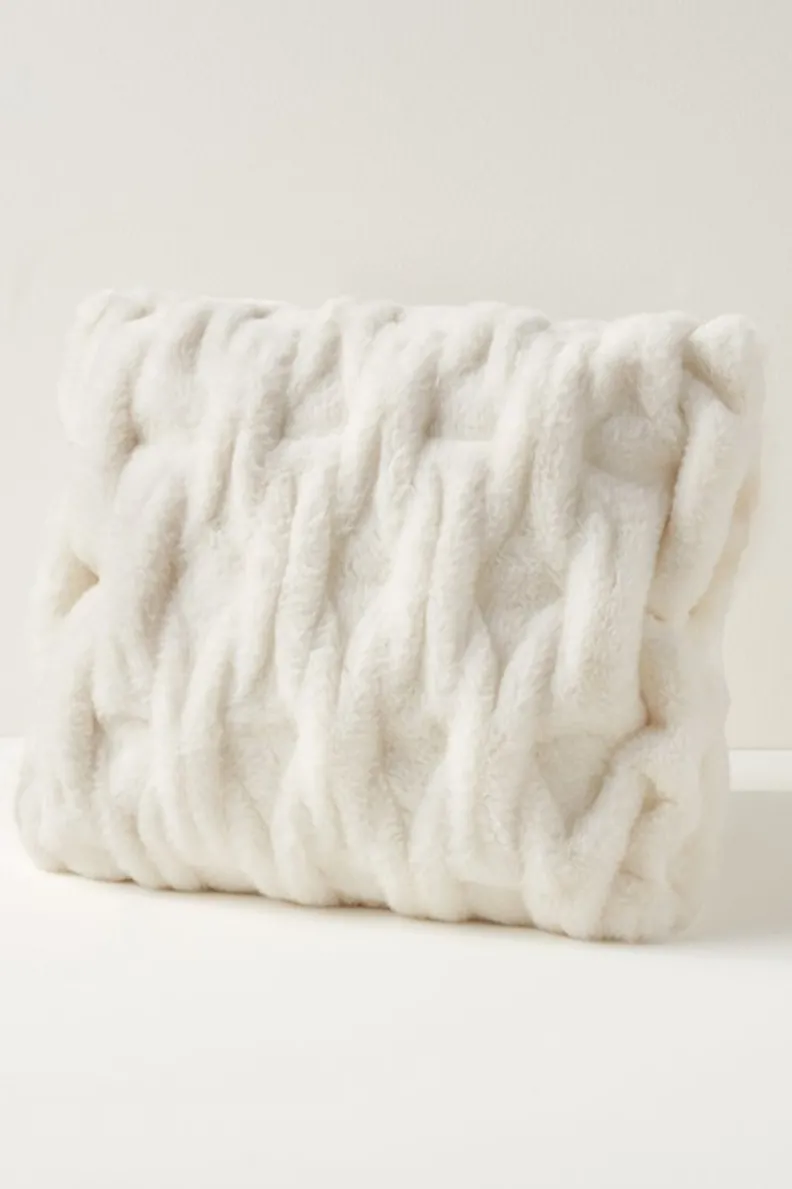 Soft Surroundings La Parisienne Faux Fur Pillow| Bedding|Bedding Essentials