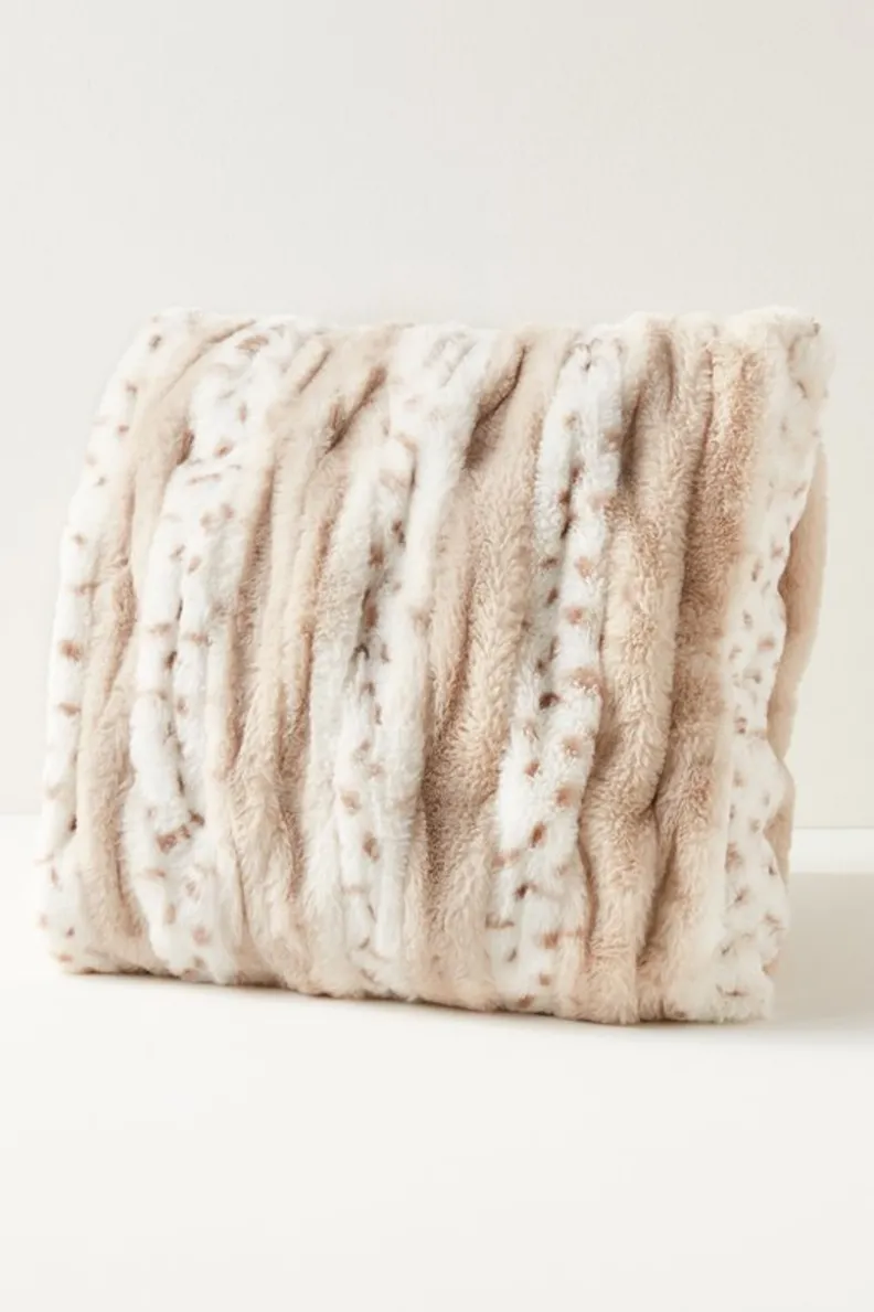 Soft Surroundings La Parisienne Faux Fur Pillow| Bedding|Bedding Essentials