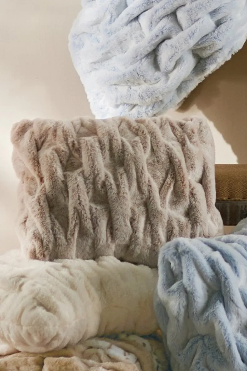Soft Surroundings La Parisienne Faux Fur Pillow| Bedding|Bedding Essentials