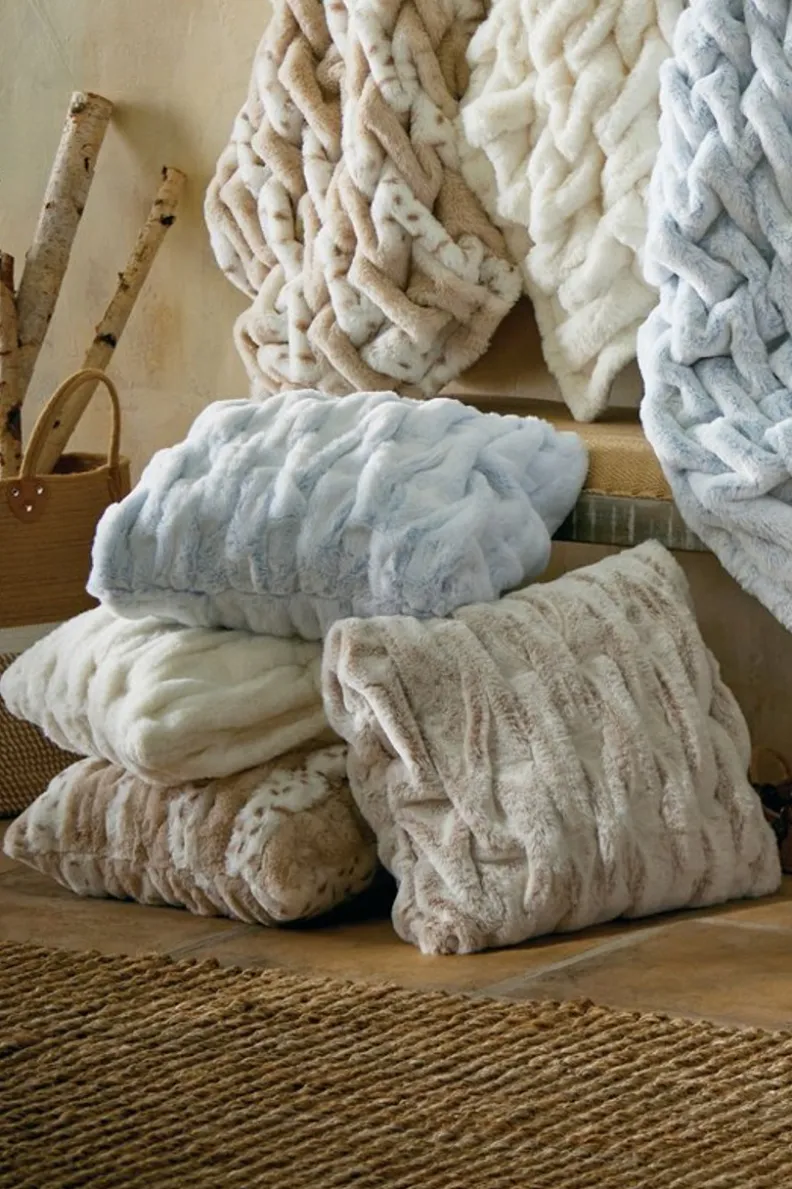 Soft Surroundings La Parisienne Faux Fur Pillow| Bedding|Bedding Essentials
