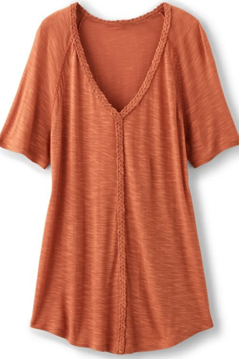 Soft Surroundings Lainey Slub Tee| Tops