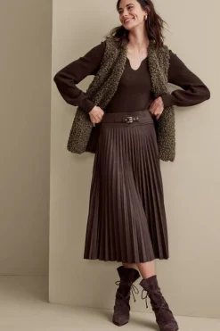 Soft Surroundings Lavina Faux Suede Skirt| Skirts