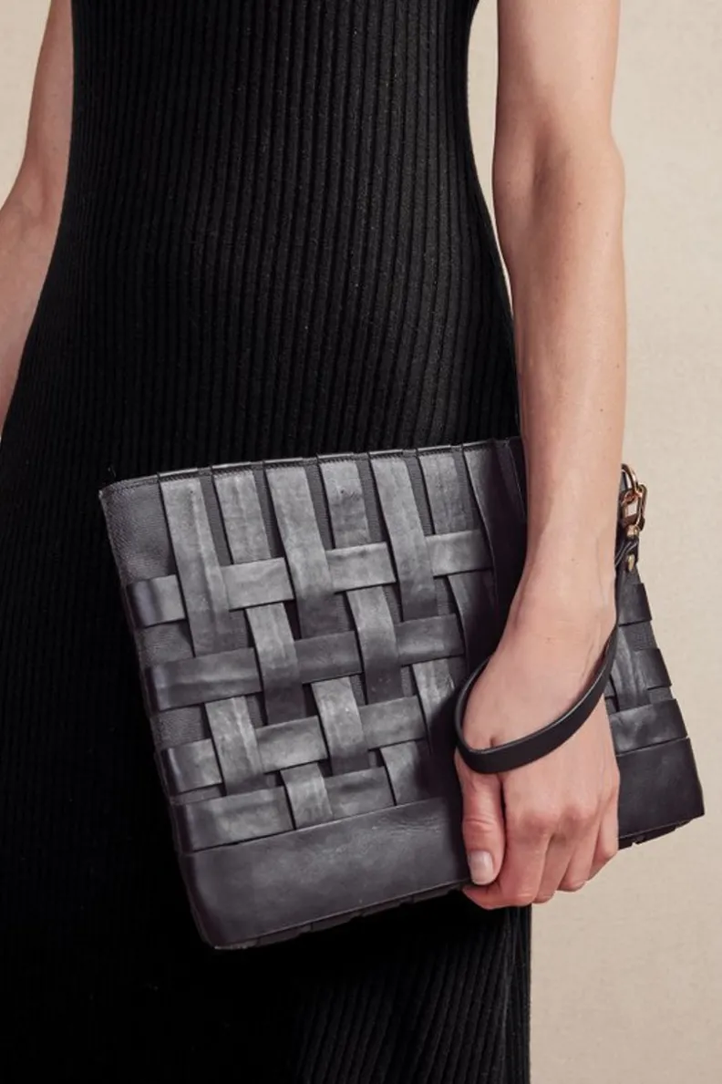 Soft Surroundings Leather Strap In Clutch| Handbags