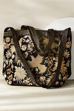 Soft Surroundings Lenora Embroidered Tote| Handbags
