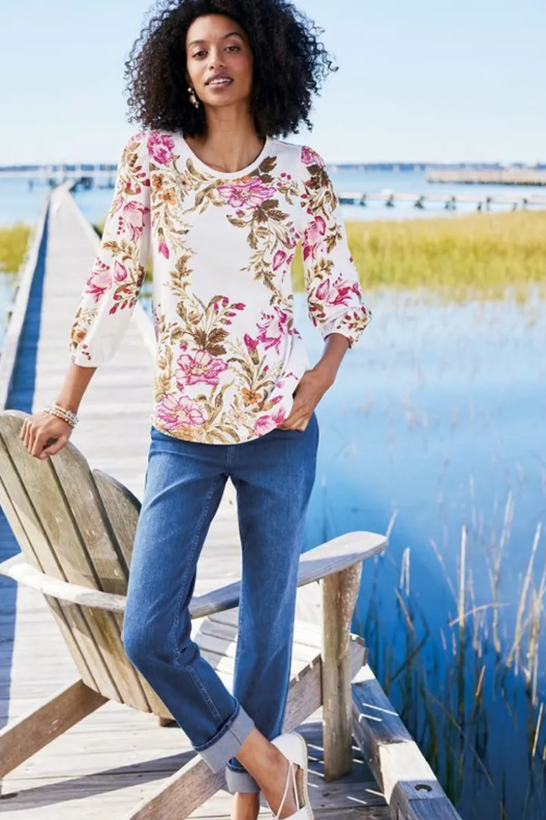 Soft Surroundings Lesley Printed Top| Tops