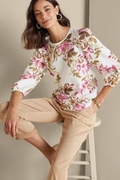 Soft Surroundings Lesley Printed Top| Tops